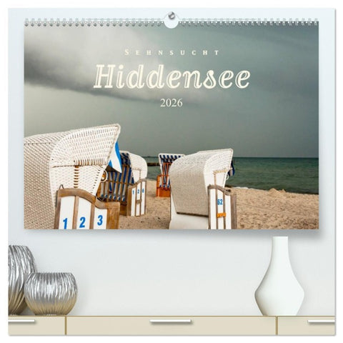 Sehnsucht Hiddensee 2026 (hochwertiger Premium Wandkalender 2026 DIN A2 quer), Kunstdruck in Hochglanz