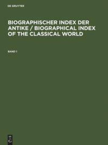 Biographischer Index der Antike