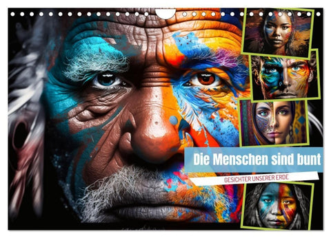 Die Menschen sind bunt (Wandkalender 2027 DIN A4 quer), CALVENDO Monatskalender