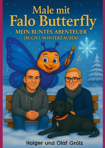 Male mit Falo Butterfly