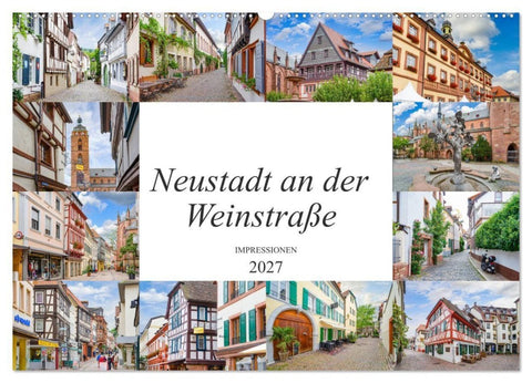 Neustadt an der Weinstraße Impressionen (Wandkalender 2027 DIN A2 quer), CALVENDO Monatskalender