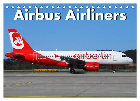 Airbus Airliners (Tischkalender 2027 DIN A5 quer), CALVENDO Monatskalender