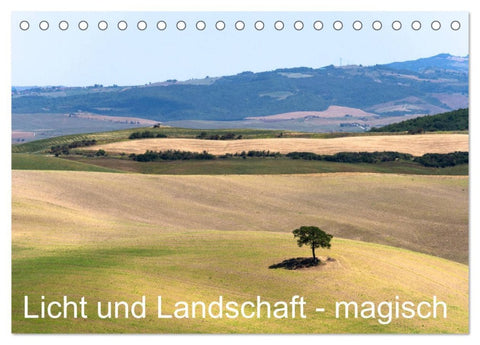 Licht und Landschaft - magisch! (Tischkalender 2026 DIN A5 quer), CALVENDO Monatskalender