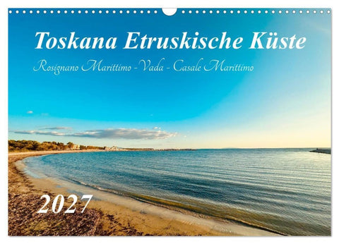 Toskana - Etruskische Küste (Wandkalender 2027 DIN A3 quer), CALVENDO Monatskalender