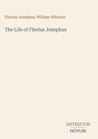 The Life of Flavius Josephus