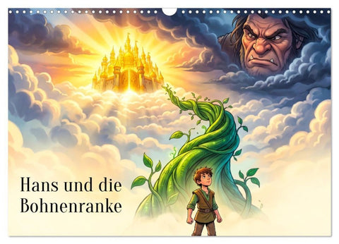 Hans und die Bohnenranke (Wandkalender 2027 DIN A3 quer), CALVENDO Monatskalender