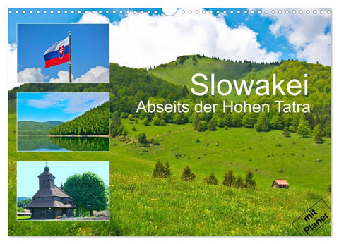 Slowakei - Abseits der Hohen Tatra (Wandkalender 2026 DIN A3 quer), CALVENDO Monatskalender