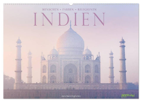 Indien: Menschen ¿ Farben ¿ Religionen (Wandkalender 2027 DIN A2 quer), CALVENDO Monatskalender