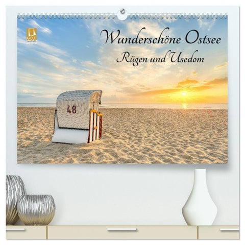 Wunderschöne Ostsee Rügen und Usedom (hochwertiger Premium Wandkalender 2027 DIN A2 quer), Kunstdruck in Hochglanz