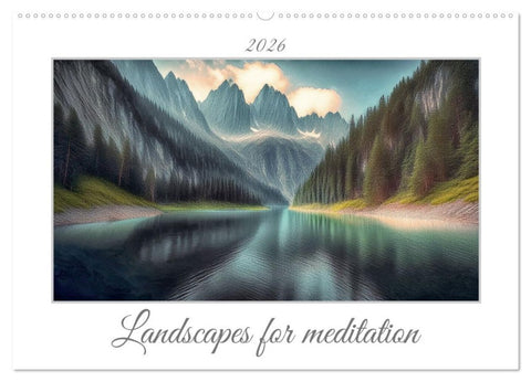Landscapes for Meditation (Wall Calendar 2026 DIN A2 landscape), CALVENDO 12 Month Wall Calendar