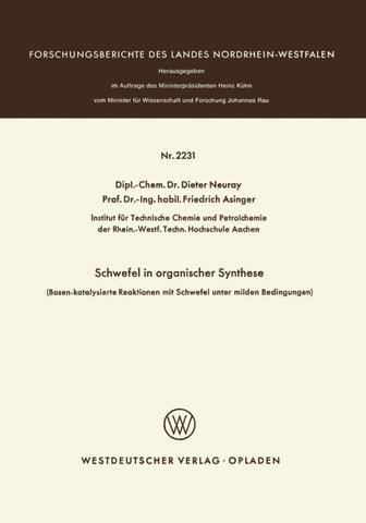Schwefel in organischer Synthese