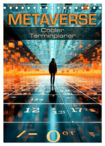 METAVERSE Cooler Terminplaner (Tischkalender 2026 DIN A5 hoch), CALVENDO Monatskalender