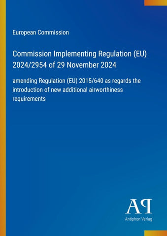 Commission Implementing Regulation (EU) 2024/2954 of 29 November 2024