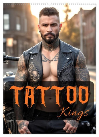 Tattoo Kings (Wandkalender 2027 DIN A2 hoch), CALVENDO Monatskalender