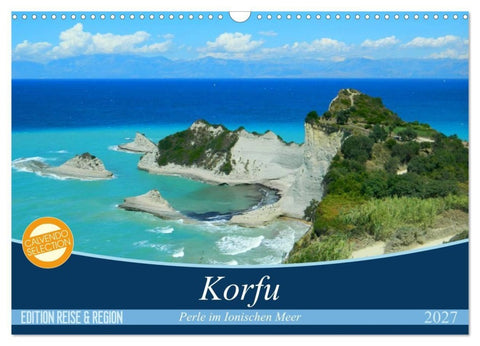 Korfu, Perle im Ionischen Meer (Wandkalender 2027 DIN A3 quer), CALVENDO Monatskalender