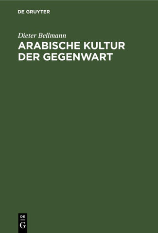 Arabische Kultur der Gegenwart