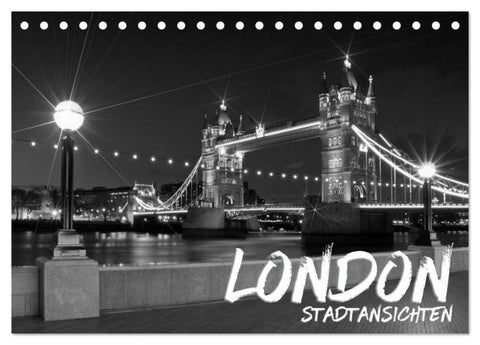 LONDON Stadtansichten (Tischkalender 2026 DIN A5 quer), CALVENDO Monatskalender