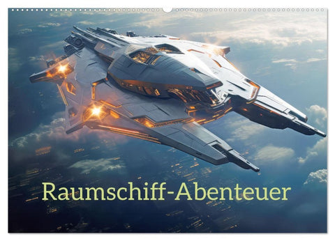 Raumschiff-Abenteuer (Wandkalender 2026 DIN A2 quer), CALVENDO Monatskalender