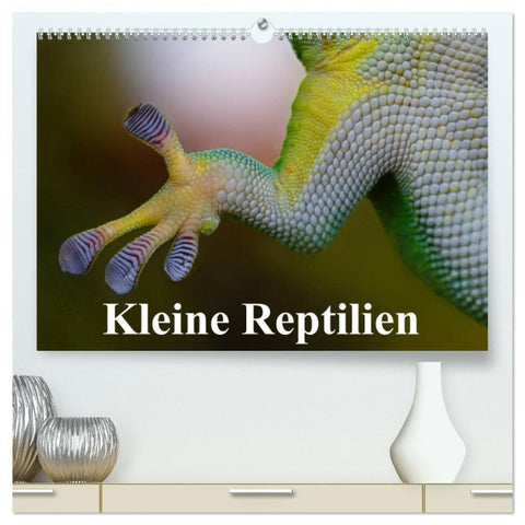 Kleine Reptilien (hochwertiger Premium Wandkalender 2027 DIN A2 quer), Kunstdruck in Hochglanz