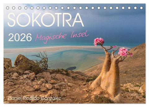 SOKOTRA - Magische Insel (Tischkalender 2026 DIN A5 quer), CALVENDO Monatskalender