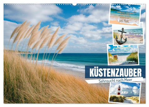 KÜSTENZAUBER Sehnsucht nach Meer (Wandkalender 2026 DIN A2 quer), CALVENDO Monatskalender