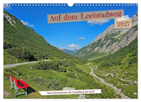 Vom Formarinsee bis Landsberg am Lech - Auf dem Lechradweg (Wandkalender 2027 DIN A3 quer), CALVENDO Monatskalender
