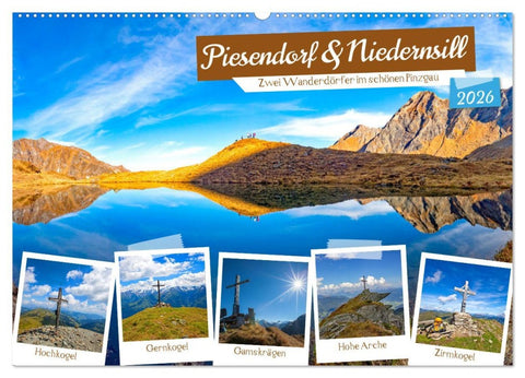 Piesendorf & Niedernsill (Wandkalender 2026 DIN A2 quer), CALVENDO Monatskalender