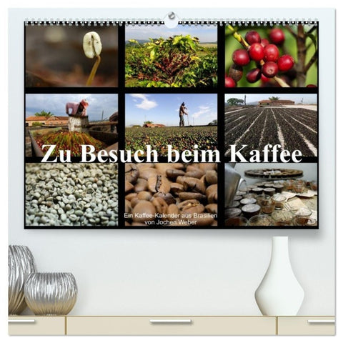 Zu Besuch beim Kaffee (hochwertiger Premium Wandkalender 2027 DIN A2 quer), Kunstdruck in Hochglanz