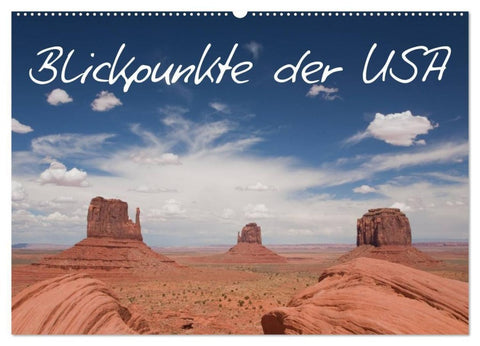 Blickpunkte der USA (Wandkalender 2027 DIN A2 quer), CALVENDO Monatskalender
