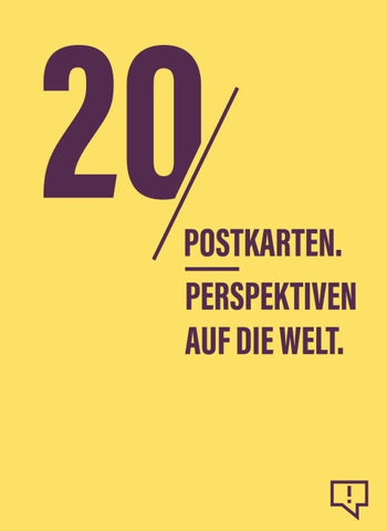 20 Postkarten. 20 Perspektiven auf die Welt.