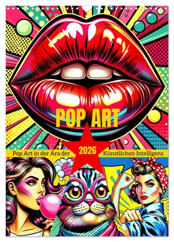 Pop Art - In der Ära der Künstlichen Intelligenz (Wandkalender 2026 DIN A3 hoch), CALVENDO Monatskalender