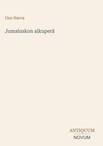 Jumaluskon alkuperä