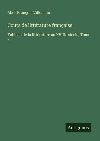 Cours de littérature française