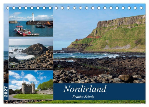 Nordirlands Highlights (Tischkalender 2027 DIN A5 quer), CALVENDO Monatskalender
