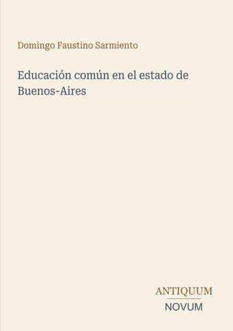 Educación común en el estado de Buenos-Aires
