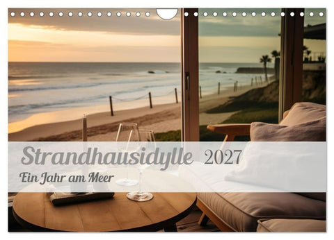 Strandhausidylle (Wandkalender 2027 DIN A4 quer), CALVENDO Monatskalender