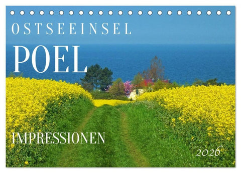 Ostseeinsel Poel - Küstenimpressionen (Tischkalender 2026 DIN A5 quer), CALVENDO Monatskalender