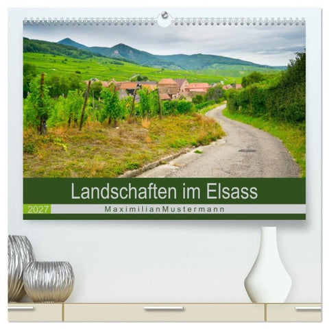 Landschaften im Elsass (hochwertiger Premium Wandkalender 2027 DIN A2 quer), Kunstdruck in Hochglanz