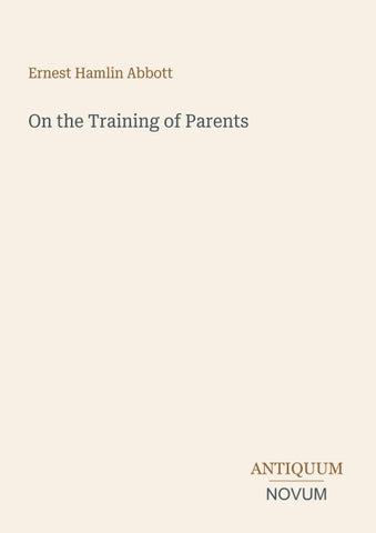On the Training of Parents