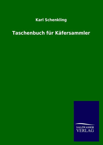 Taschenbuch für Käfersammler
