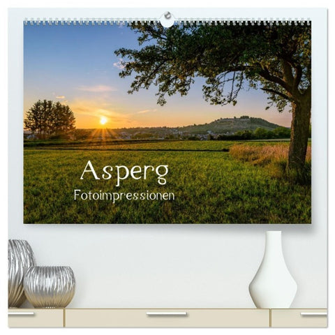 Asperg - Fotoimpressionen (hochwertiger Premium Wandkalender 2027 DIN A2 quer), Kunstdruck in Hochglanz