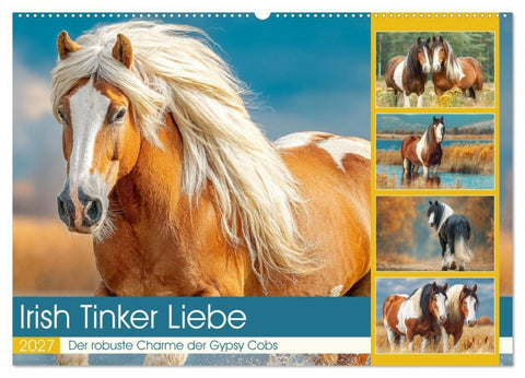 Irish Tinker Liebe. Der robuste Charme der Gypsy Cobs (Wandkalender 2027 DIN A2 quer), CALVENDO Monatskalender