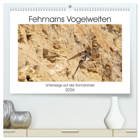 Fehmarn Vogelwelten (hochwertiger Premium Wandkalender 2026 DIN A2 quer), Kunstdruck in Hochglanz