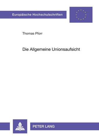 Die Allgemeine Unionsaufsicht