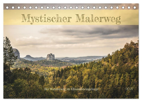 Mystischer Malerweg (Tischkalender 2027 DIN A5 quer), CALVENDO Monatskalender