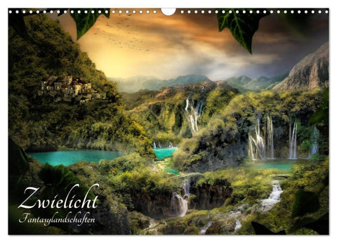 Zwielicht - Fantasylandschaften (Wandkalender 2027 DIN A3 quer), CALVENDO Monatskalender