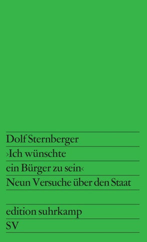 ›Ich wünschte ein Bürger zu sein‹