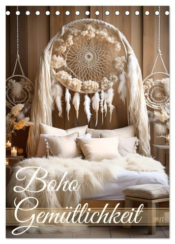 Boho Gemütlichkeit (Tischkalender 2027 DIN A5 hoch), CALVENDO Monatskalender