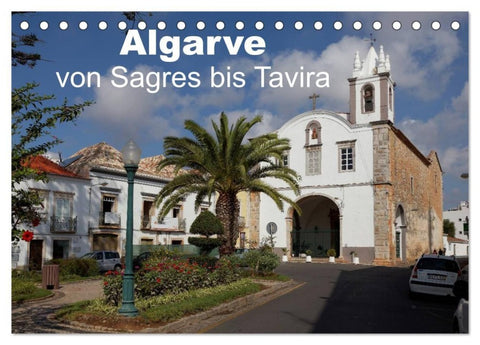 Algarve von Sagres bis Tavira (Tischkalender 2027 DIN A5 quer), CALVENDO Monatskalender