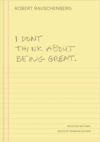 I Don't Think About Being Great